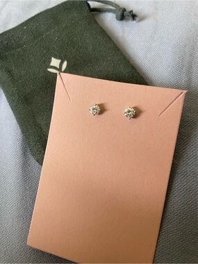 Brilliant Earth 1/4 carat lab grown diamond earrings